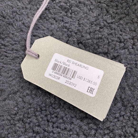 All Saints Black Shearling Coat - Picture 7 of 13